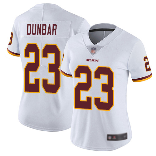 Washington Redskins Limited White Women Quinton Dunbar Road Jersey NFL Football #23 Vapor